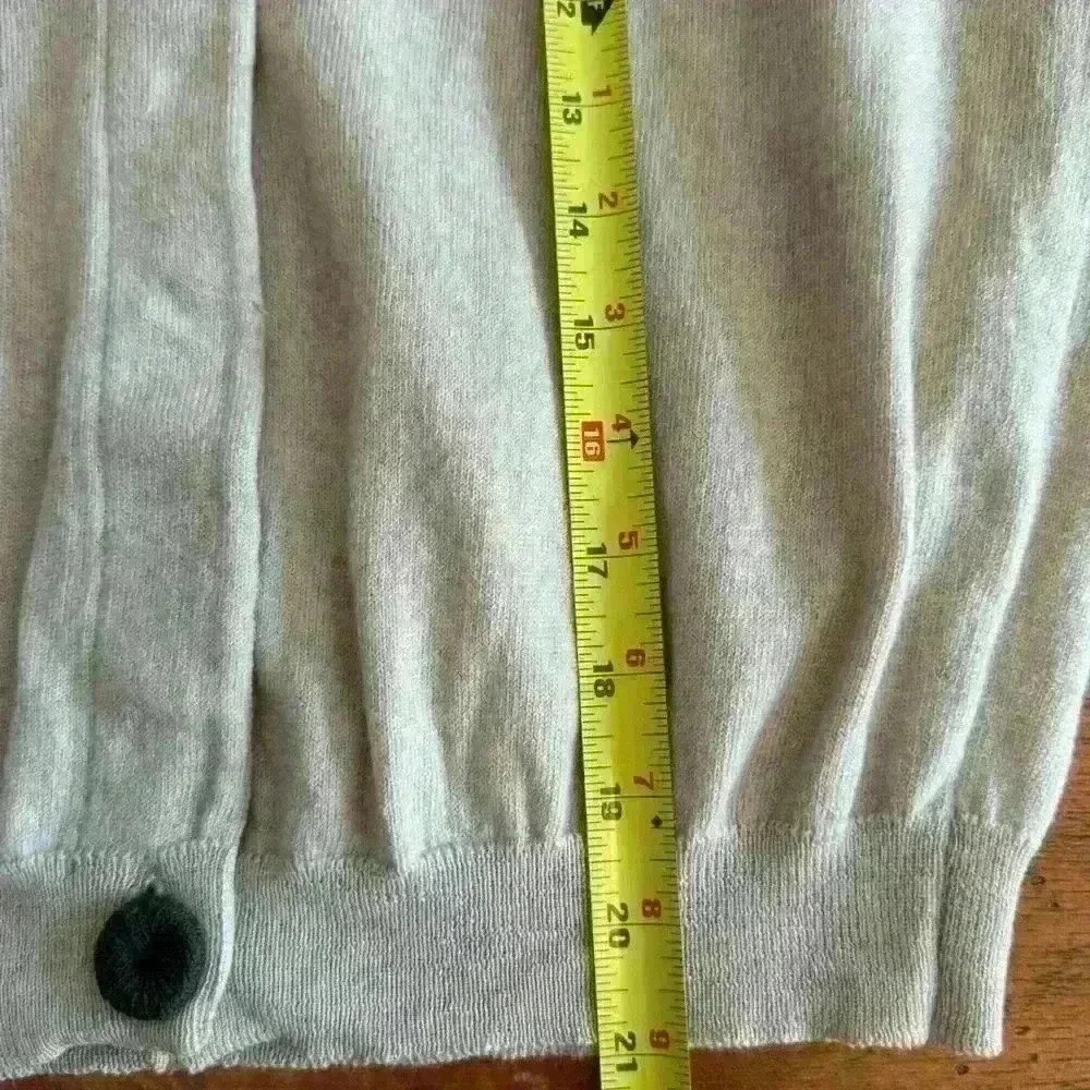 Vintage 1970’s Rare Jean Desses Sweater made in Paris France Brown Wool Cardigan - Picture 16 of 16